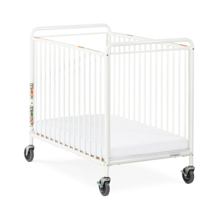 Foundations Chelsea Euro Clearview Metal Evacuation Crib, Mini Portable
